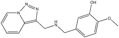 2-methoxy-5-[({[1,2,4]triazolo[3,4-a]pyridin-3-ylmethyl}amino)methyl]phenol 구조식 이미지