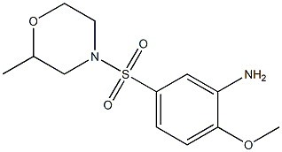 2-methoxy-5-[(2-methylmorpholine-4-)sulfonyl]aniline 구조식 이미지