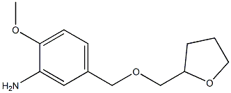 2-methoxy-5-[(oxolan-2-ylmethoxy)methyl]aniline Structure