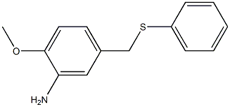 2-methoxy-5-[(phenylsulfanyl)methyl]aniline 구조식 이미지