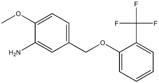 2-methoxy-5-[2-(trifluoromethyl)phenoxymethyl]aniline 구조식 이미지