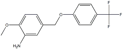 2-methoxy-5-[4-(trifluoromethyl)phenoxymethyl]aniline Structure