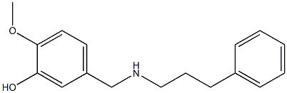 2-methoxy-5-{[(3-phenylpropyl)amino]methyl}phenol Structure