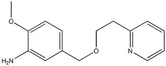 2-methoxy-5-{[2-(pyridin-2-yl)ethoxy]methyl}aniline Structure