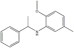 2-methoxy-5-methyl-N-(1-phenylethyl)aniline Structure