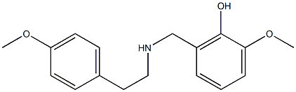 2-methoxy-6-({[2-(4-methoxyphenyl)ethyl]amino}methyl)phenol Structure