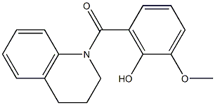 2-methoxy-6-(1,2,3,4-tetrahydroquinolin-1-ylcarbonyl)phenol 구조식 이미지