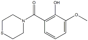 2-methoxy-6-(thiomorpholin-4-ylcarbonyl)phenol Structure