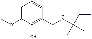 2-methoxy-6-{[(2-methylbutan-2-yl)amino]methyl}phenol 구조식 이미지