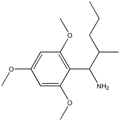 2-methyl-1-(2,4,6-trimethoxyphenyl)pentan-1-amine Structure