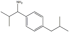 2-methyl-1-[4-(2-methylpropyl)phenyl]propan-1-amine Structure