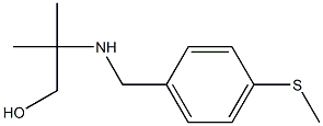 2-methyl-2-({[4-(methylsulfanyl)phenyl]methyl}amino)propan-1-ol 구조식 이미지