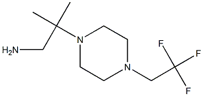 2-methyl-2-[4-(2,2,2-trifluoroethyl)piperazin-1-yl]propan-1-amine 구조식 이미지