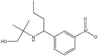 2-methyl-2-{[1-(3-nitrophenyl)butyl]amino}propan-1-ol Structure