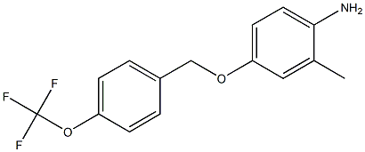 2-methyl-4-{[4-(trifluoromethoxy)phenyl]methoxy}aniline Structure