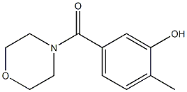 2-methyl-5-(morpholin-4-ylcarbonyl)phenol 구조식 이미지