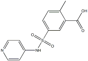 2-methyl-5-(pyridin-4-ylsulfamoyl)benzoic acid Structure
