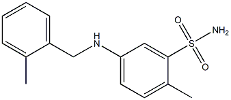 2-methyl-5-{[(2-methylphenyl)methyl]amino}benzene-1-sulfonamide Structure