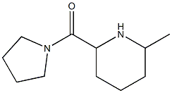 2-methyl-6-(pyrrolidin-1-ylcarbonyl)piperidine 구조식 이미지