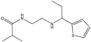 2-methyl-N-(2-{[1-(thiophen-2-yl)propyl]amino}ethyl)propanamide 구조식 이미지