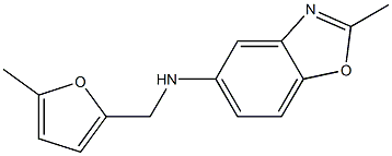 2-methyl-N-[(5-methylfuran-2-yl)methyl]-1,3-benzoxazol-5-amine Structure