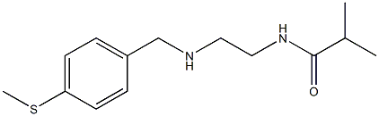 2-methyl-N-[2-({[4-(methylsulfanyl)phenyl]methyl}amino)ethyl]propanamide 구조식 이미지