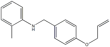 2-methyl-N-{[4-(prop-2-en-1-yloxy)phenyl]methyl}aniline Structure