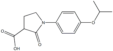 2-oxo-1-[4-(propan-2-yloxy)phenyl]pyrrolidine-3-carboxylic acid 구조식 이미지