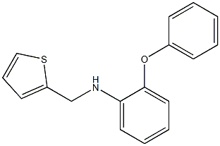 2-phenoxy-N-(thiophen-2-ylmethyl)aniline 구조식 이미지