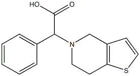 2-phenyl-2-{4H,5H,6H,7H-thieno[3,2-c]pyridin-5-yl}acetic acid 구조식 이미지