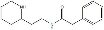 2-phenyl-N-(2-piperidin-2-ylethyl)acetamide Structure