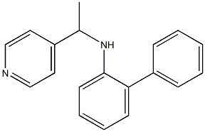 2-phenyl-N-[1-(pyridin-4-yl)ethyl]aniline Structure