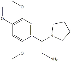 2-pyrrolidin-1-yl-2-(2,4,5-trimethoxyphenyl)ethanamine Structure
