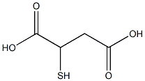 2-sulfanylbutanedioic acid 구조식 이미지