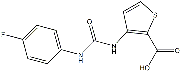 3-({[(4-fluorophenyl)amino]carbonyl}amino)thiophene-2-carboxylic acid Structure