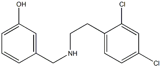 3-({[2-(2,4-dichlorophenyl)ethyl]amino}methyl)phenol Structure
