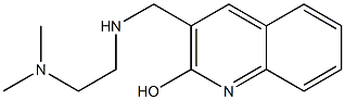 3-({[2-(dimethylamino)ethyl]amino}methyl)quinolin-2-ol 구조식 이미지