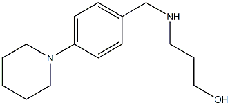 3-({[4-(piperidin-1-yl)phenyl]methyl}amino)propan-1-ol 구조식 이미지