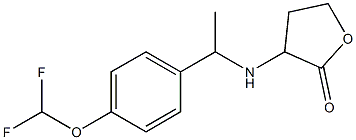 3-({1-[4-(difluoromethoxy)phenyl]ethyl}amino)oxolan-2-one Structure