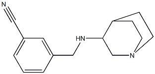 3-({1-azabicyclo[2.2.2]octan-3-ylamino}methyl)benzonitrile 구조식 이미지