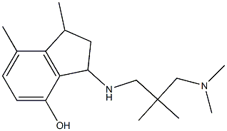 3-({2-[(dimethylamino)methyl]-2-methylpropyl}amino)-1,7-dimethyl-2,3-dihydro-1H-inden-4-ol Structure