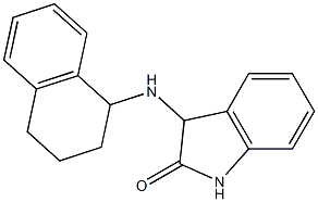 3-(1,2,3,4-tetrahydronaphthalen-1-ylamino)-2,3-dihydro-1H-indol-2-one 구조식 이미지