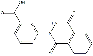 3-(1,4-dioxo-3,4-dihydrophthalazin-2(1H)-yl)benzoic acid 구조식 이미지