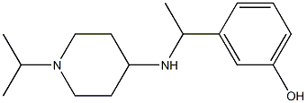 3-(1-{[1-(propan-2-yl)piperidin-4-yl]amino}ethyl)phenol Structure