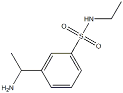 3-(1-aminoethyl)-N-ethylbenzene-1-sulfonamide 구조식 이미지