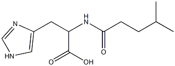 3-(1H-imidazol-4-yl)-2-(4-methylpentanamido)propanoic acid 구조식 이미지