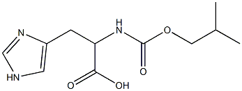 3-(1H-imidazol-4-yl)-2-{[(2-methylpropoxy)carbonyl]amino}propanoic acid 구조식 이미지