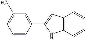 3-(1H-indol-2-yl)aniline 구조식 이미지