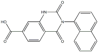3-(1-naphthyl)-2,4-dioxo-1,2,3,4-tetrahydroquinazoline-7-carboxylic acid Structure