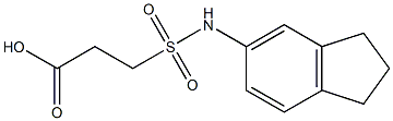 3-(2,3-dihydro-1H-inden-5-ylsulfamoyl)propanoic acid 구조식 이미지